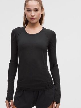 NWOT Swiftly Tech Black Long Sleeve Hip length